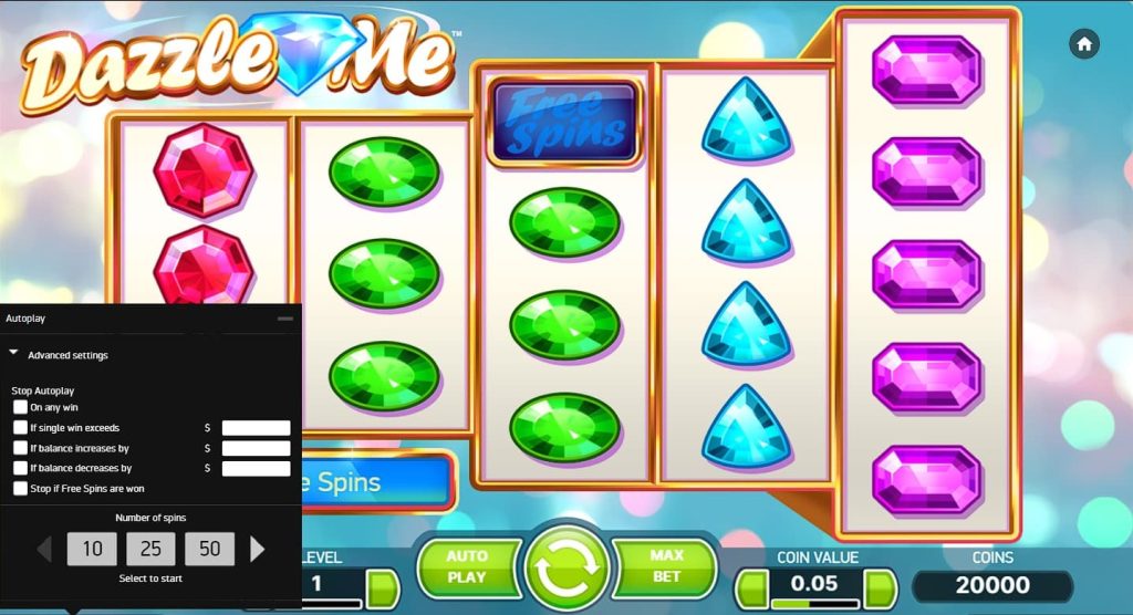 So spielen Sie Dazzle Me Slot machine